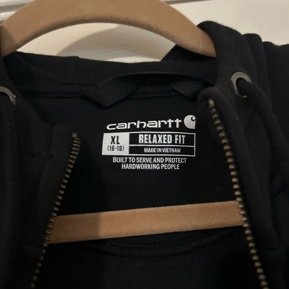 Carhartt Women's Black Zip Up Hoodie - Picture 5 of 5